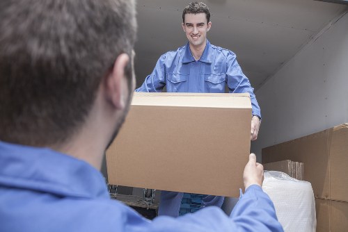 Removal team preparing belongings for a Holborn move in central London