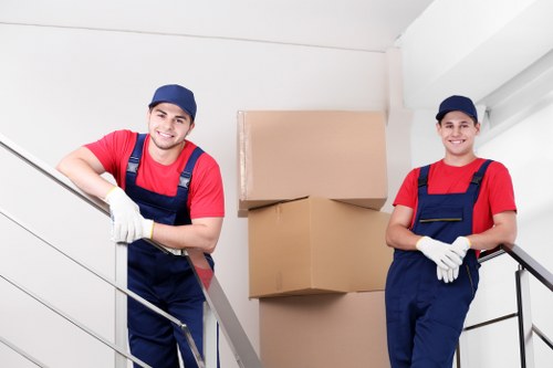Furniture pick-up service handling bulky items in Holborn street setting