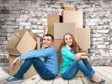 Organised moving supplies and cardboard boxes in Holborn