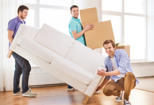 Packed moving truck ready for Holborn home or office move