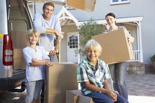 Professional mover loading items in Holborn