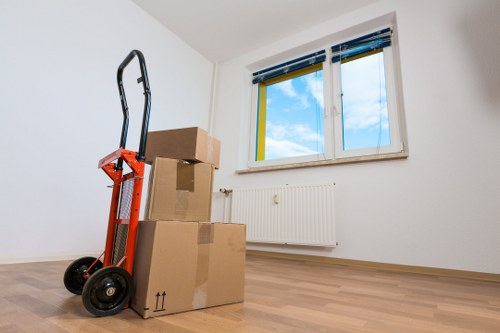 Professional moving help with boxes and furniture in Holborn