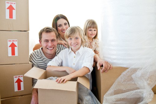 Moving equipment and secured items during a removal